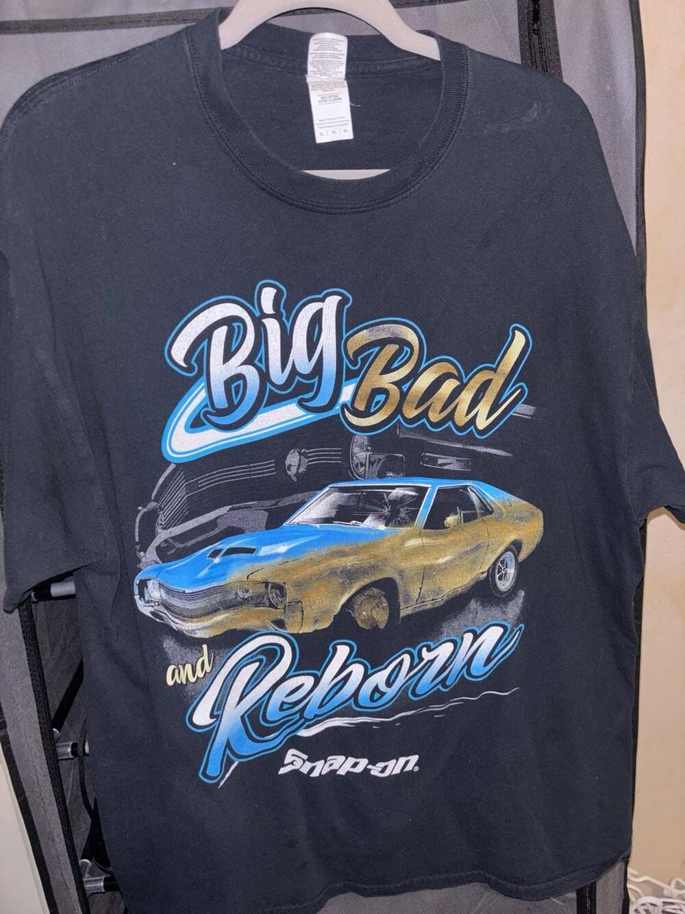 Snap-on Big Bad and Reborn AMC Javelin Muscle Car Graphic T-Shirt